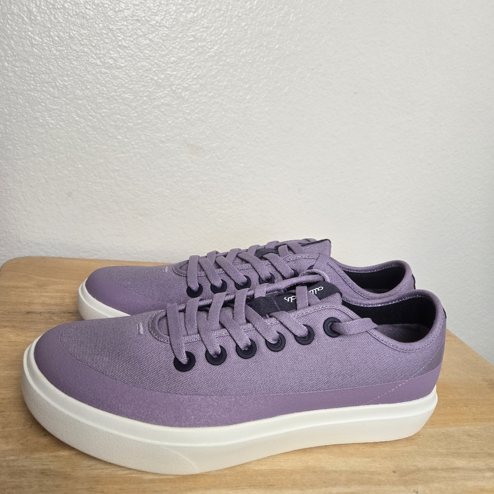 Allbirds Men's Canvas Piper Size 11.5 M Sneakers‎ Rugged Purple Upper White Sole - Picture 2 of 11